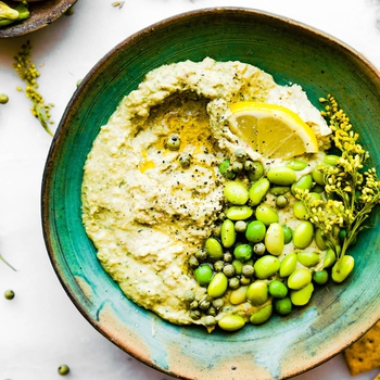 Vegan Edamame Pesto Dip