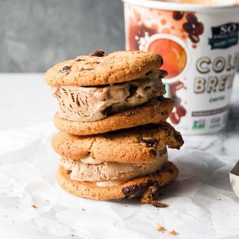 Frozen Cold Brew Cookie Sandwich