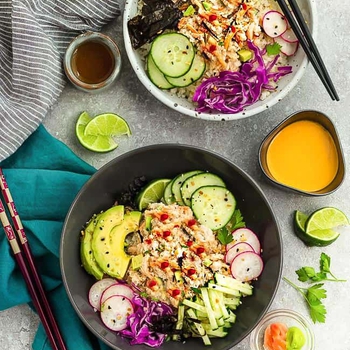 California Roll Sushi Bowls – Low Carb, Keto