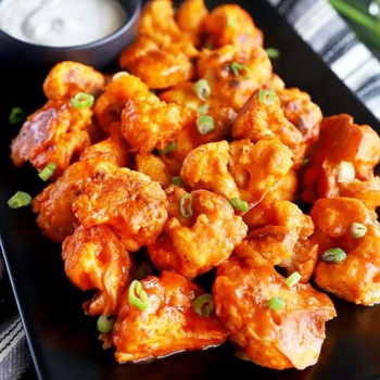 Baked Crispy Buffalo Cauliflower