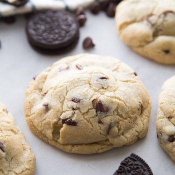 Jumbo Oreo Stuffed Chocolate Chip Cookies