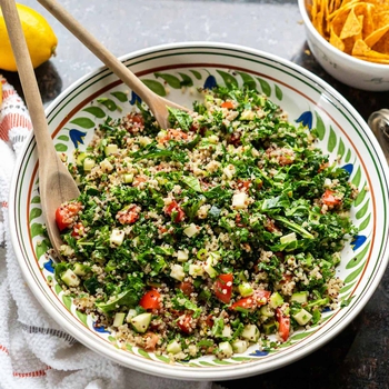 Kale Quinoa Tabbouleh Salad