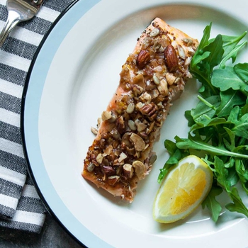 Grain Free Granola Crusted Salmon