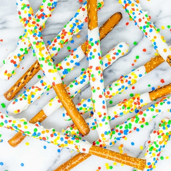Rainbow Pretzel Wands