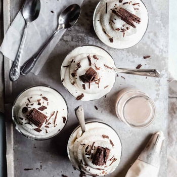 Homemade Chocolate Pudding with Baileys Irish Cream