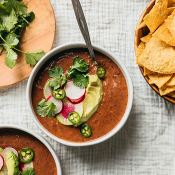 CREAMY BLACK BEAN SOUP