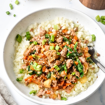 One Serving Vegetable Pork Bowl