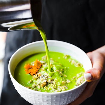 Matcha Green Tea Latte Oatmeal {Vegan}