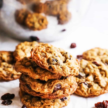 The BEST Chewy Oatmeal Raisin Cookies