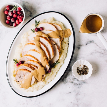 Make-Ahead Herbed Peppercorn Brown Gravy
