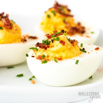 Easy Keto Deviled Eggs With Bacon