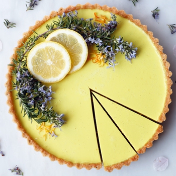 Rosemary Lemon Tart (vegan & gluten-free)