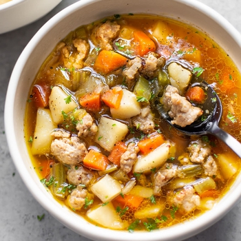 Simple Bratwurst Soup