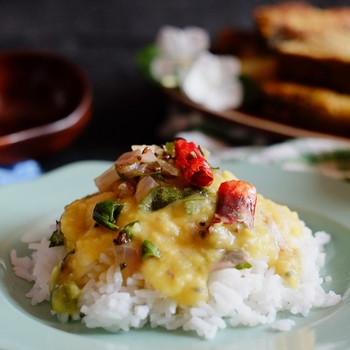 9-Ingredient Vegan Yellow Lentil Curry | Easy Peasy Dal | Simple Tuvaram Paruppu Kulambu