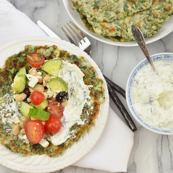 Spinach and Yogurt Flatbreads