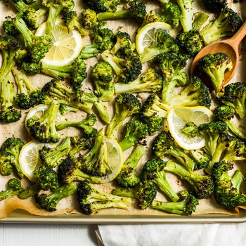 Oven Roasted Lemon Herb Broccoli
