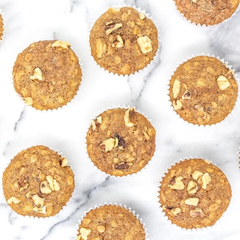 Banana Walnut Oatmeal Muffins