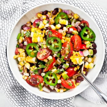 Grilled Corn Tomato Salad