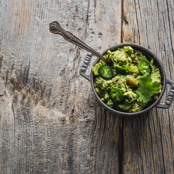 Lively Cumin Guacamole with Tomatillos