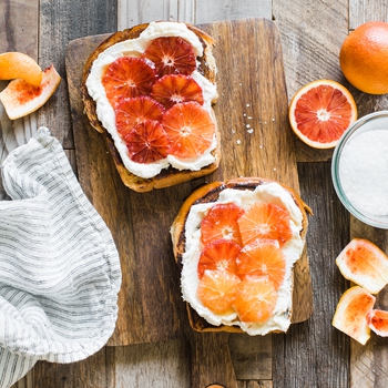 Blood Orange Ricotta Toast Recipe