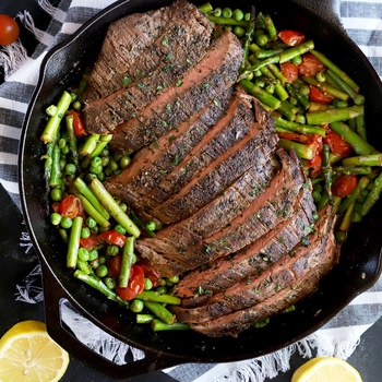 One Pan Steak and Spring Vegetables