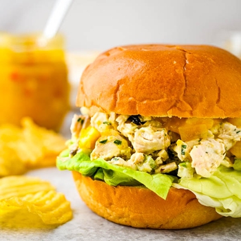 Tropical Mango Chutney Chicken Salad