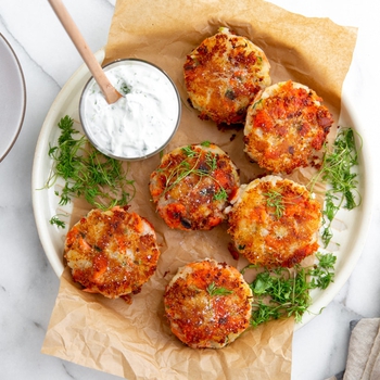 Crispy Salmon Potato Cakes (Gluten-free!)