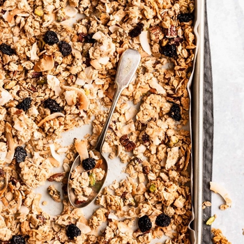 Coconut Tahini Pistachio Granola