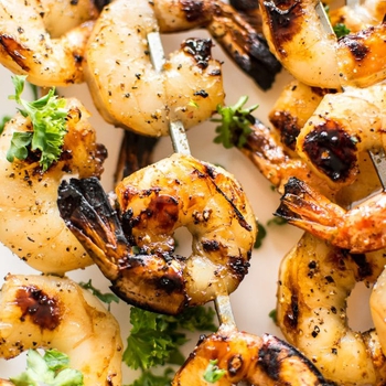 Grilled Honey Garlic Shrimp