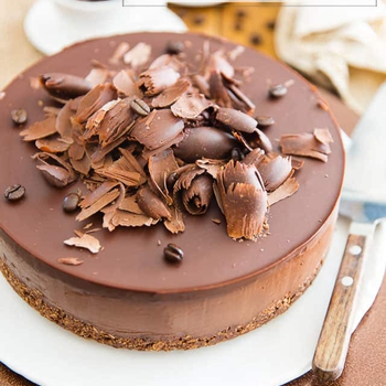 Creamy No-Bake Mocha Chocolate Vegan Cheesecake