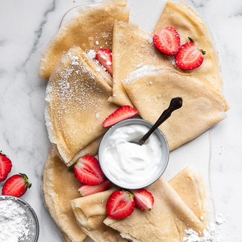 Healthy Whole Wheat Crepes
