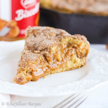 Cookie Butter-Stuffed Snickerdoodle Pizookie