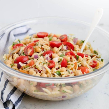 Orzo Salad with a Homemade Vinaigrette
