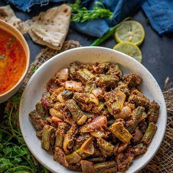 Rajasthani Besan Bhindi