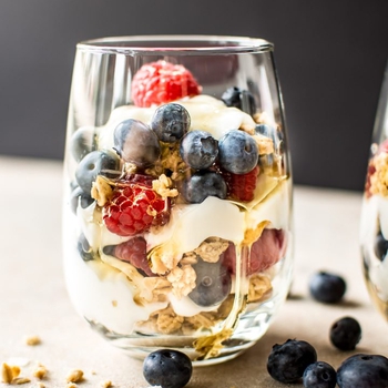 Red, White, and Blue Yogurt Parfait