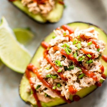 Spicy Tuna Stuffed Avocado