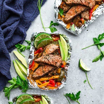 Steak Fajita Foil Packets