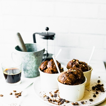 Espresso Dark Chocolate Sorbet {Vegan}