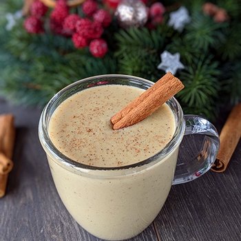 Healthy Eggnog (dairy and non-dairy options)